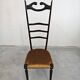 Chiavari chairs with high backs Mid Century Modern Paolo Buffa 1950s