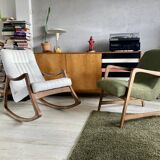 Fauteuil polonais original du milieu du siècle « type 364 » de la fin des années 50. Conçu par Barbara Fenrych-Węcławska