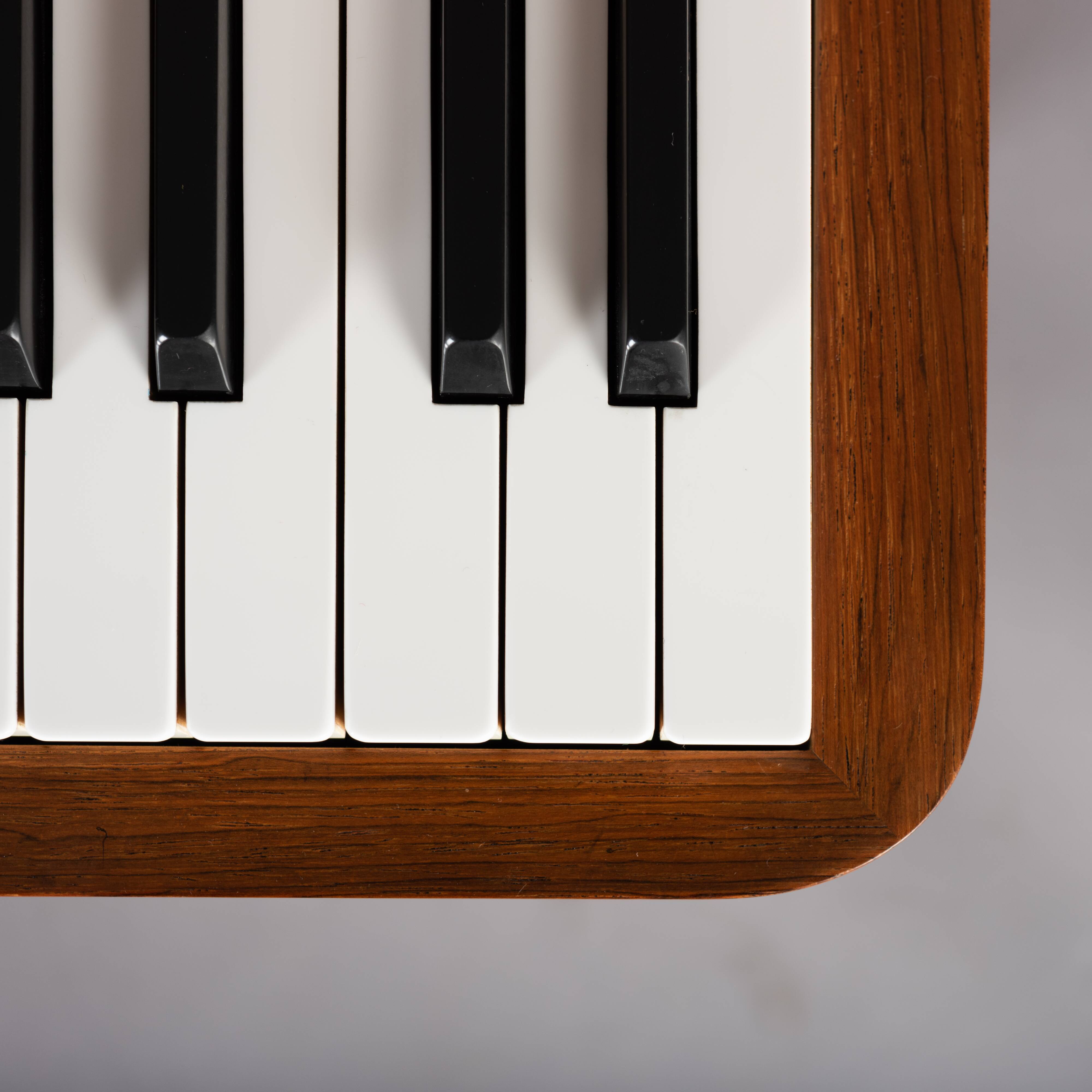 Danish mid-century modern hardwood pianette Bij Louis Zwicki, 1960s