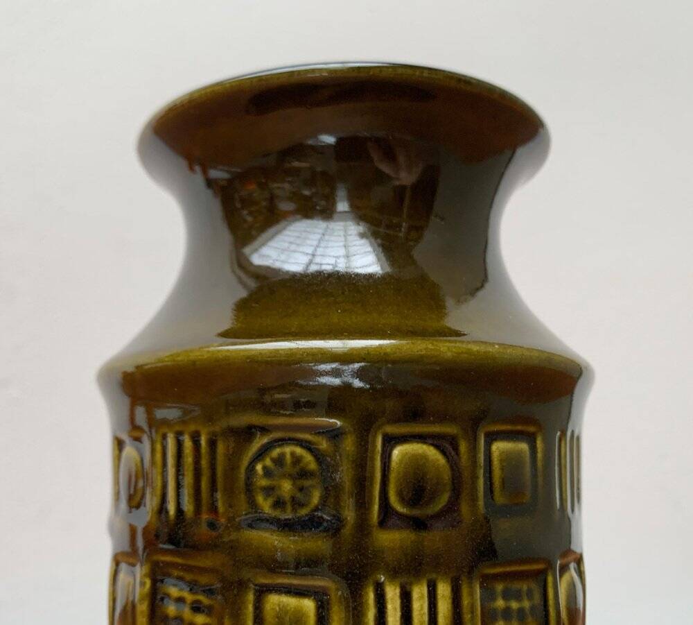 Vintage Ceramic Vase West German WGP by Bay, 1970s