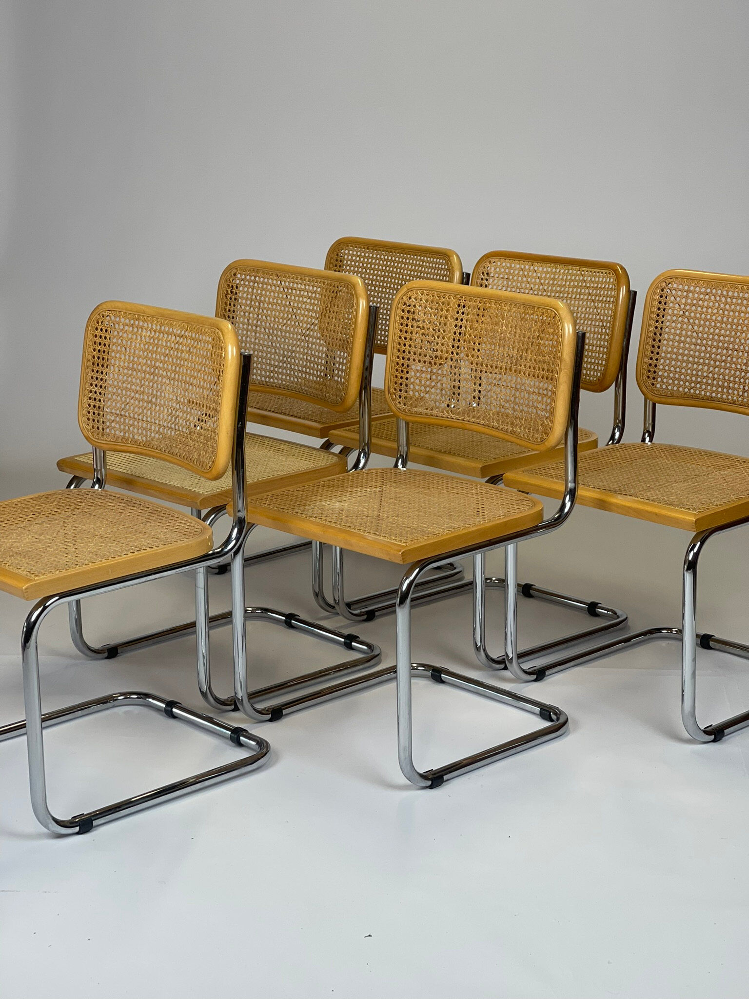 Set of 6 Marcel Breuer B32 model chairs