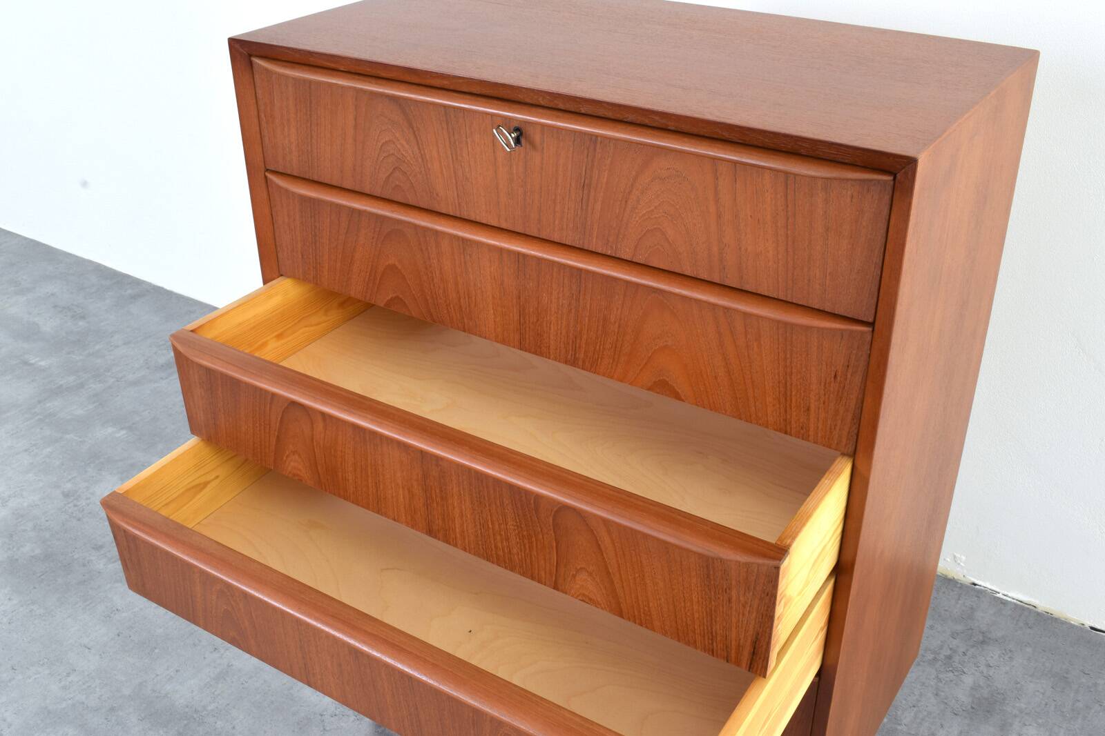 Mid-Century Danish Teak Chest of Drawers, 1960s.
