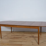 Table à manger extensible en teck, années 1960