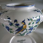 V&B Phoenix blue teapot and breakfast cup and saucer