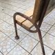 Wooden and iron garden bench