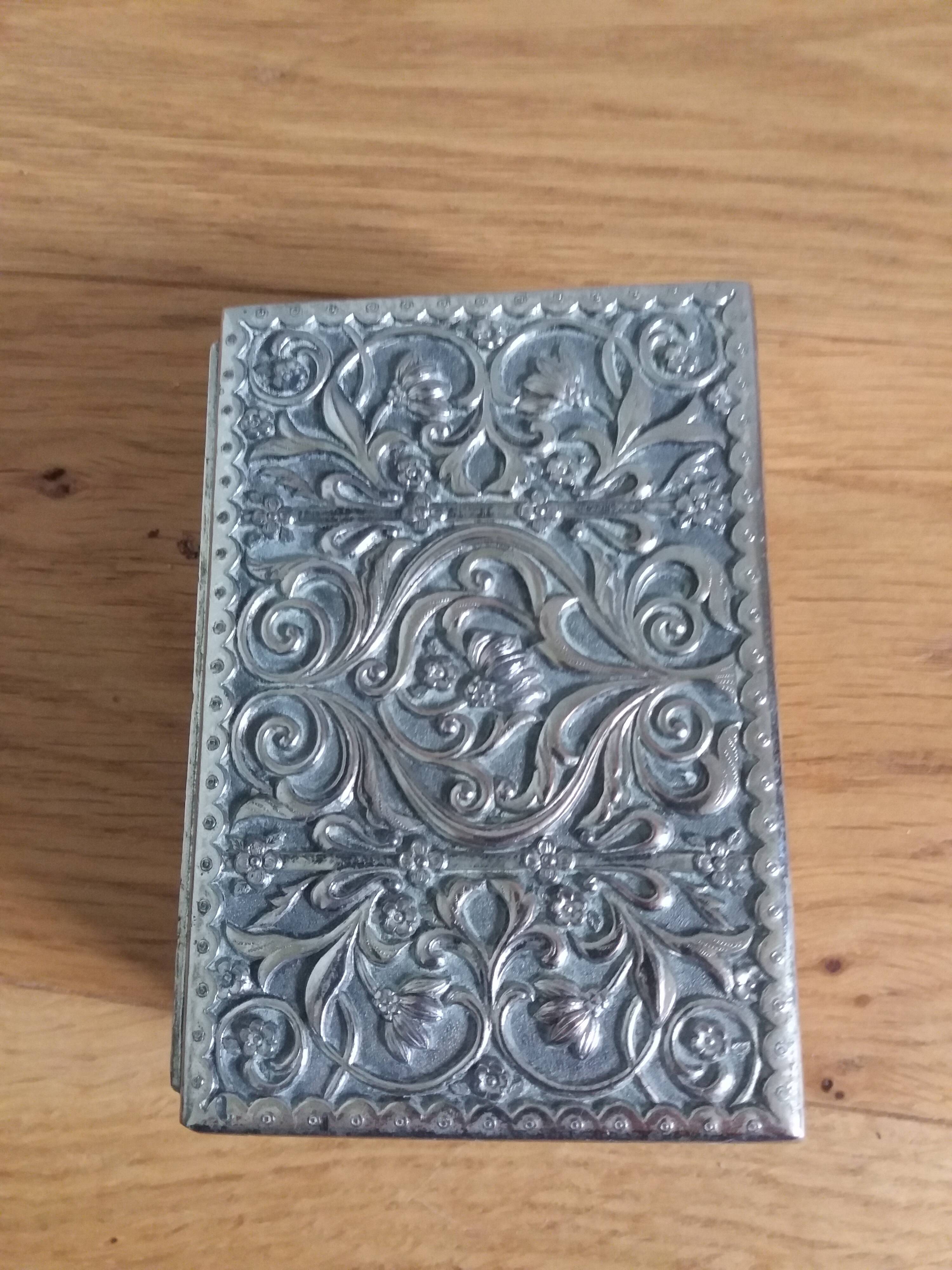 Silver plated jewelry box