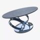 Page 1 of 8 Table Olympe with rotating glass and grey ceramic tops