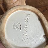 Wooden trompe-l'oeil coffee service – signed Vallauris Grandjean-Jourdan