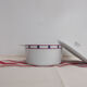 Cassolette basque bleu et rouge en porcelaine