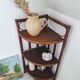 Etagère d'angle en rotin