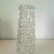 Glass lampshade, chandelier flute, year 60 70, pressed glass, embossed glass