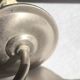2 Wall Sconces Candle Holders Antique Style - Satin Nickel Metal - E14 Socket