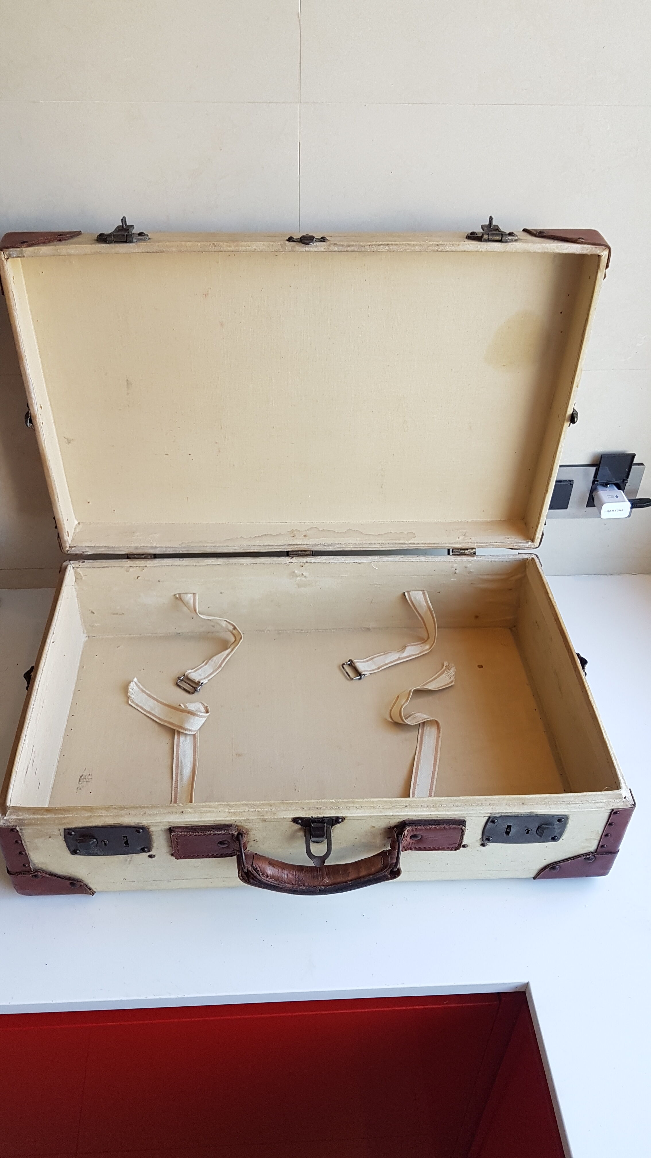 Old wood and leather case