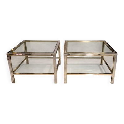 Paire de bouts de canapé ou tables d’appoint, Maison Charles, France