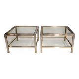 Paire de bouts de canapé ou tables d’appoint, Maison Charles, France