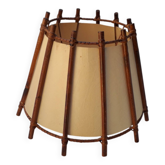 Rattan lampshade