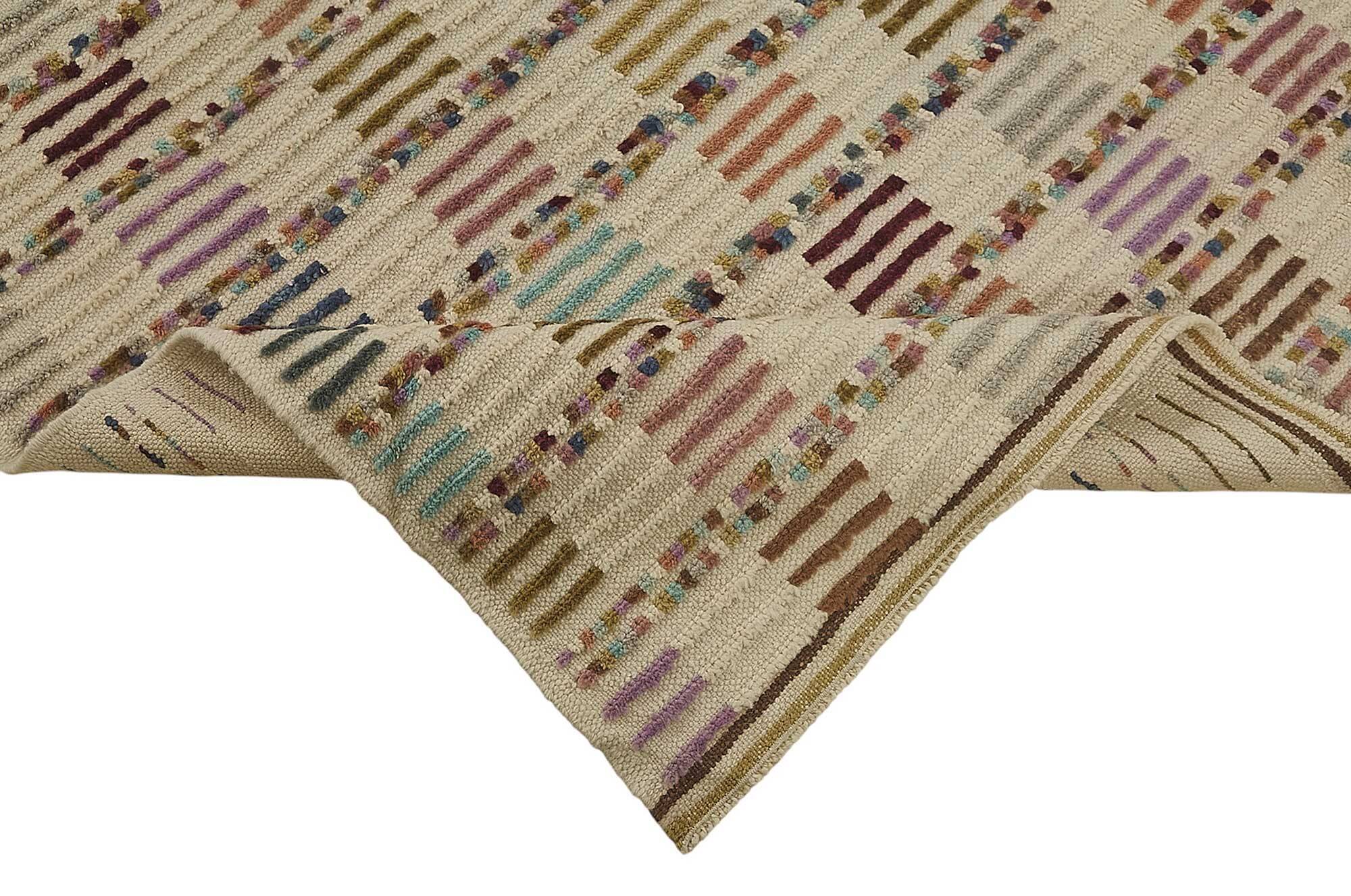 Handwoven Turkish Recycled Boho Rug 190 cm x 305 cm