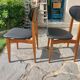 pair of Scandinavian chairs, unicorn style