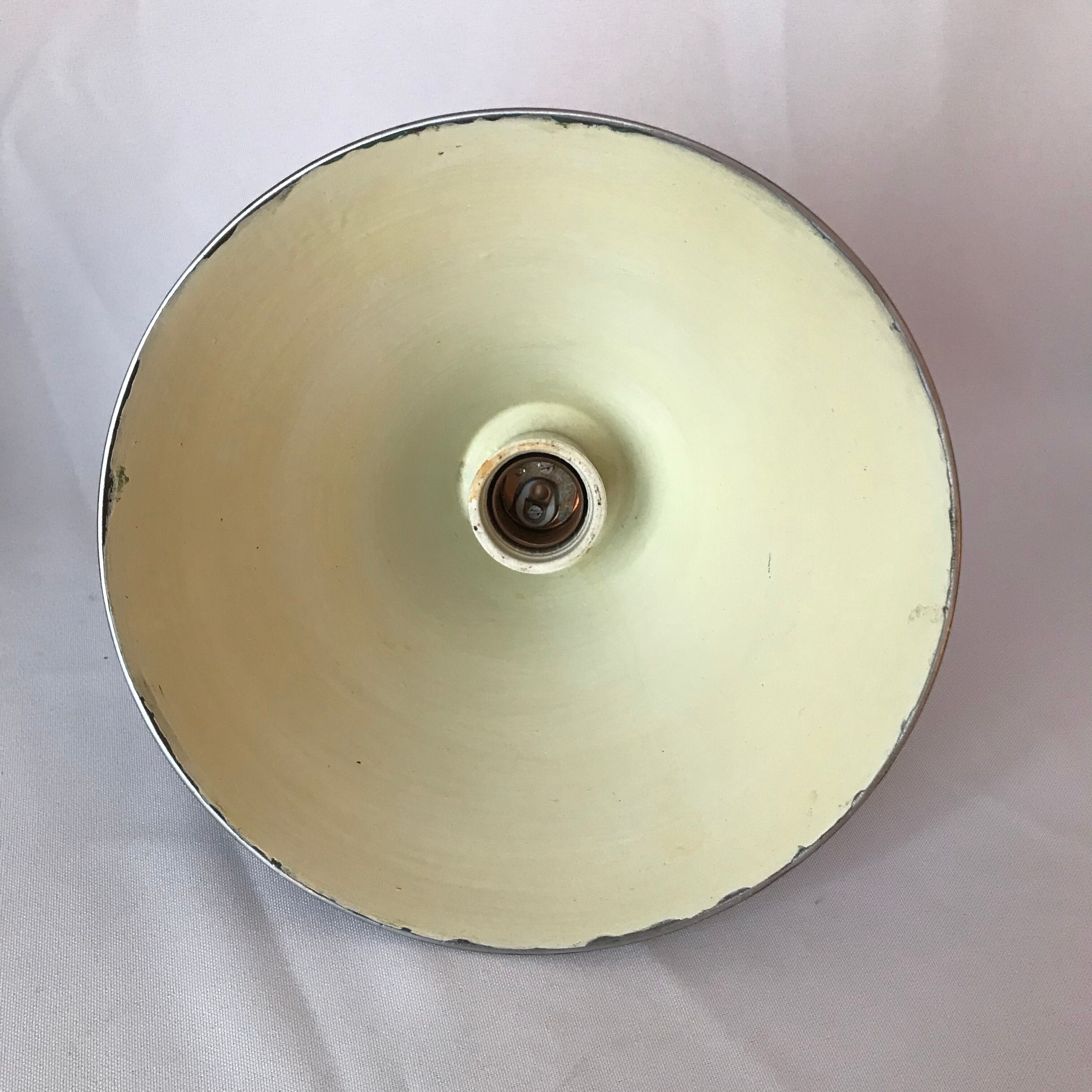 Conical lampshade iron and ceramic