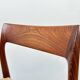 Ensemble de 2 chaises modèle 77 en palissandre et corde à papier par Niels O. Møller