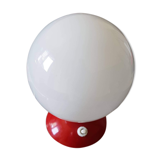 lamp to ask vintage red with white opaline