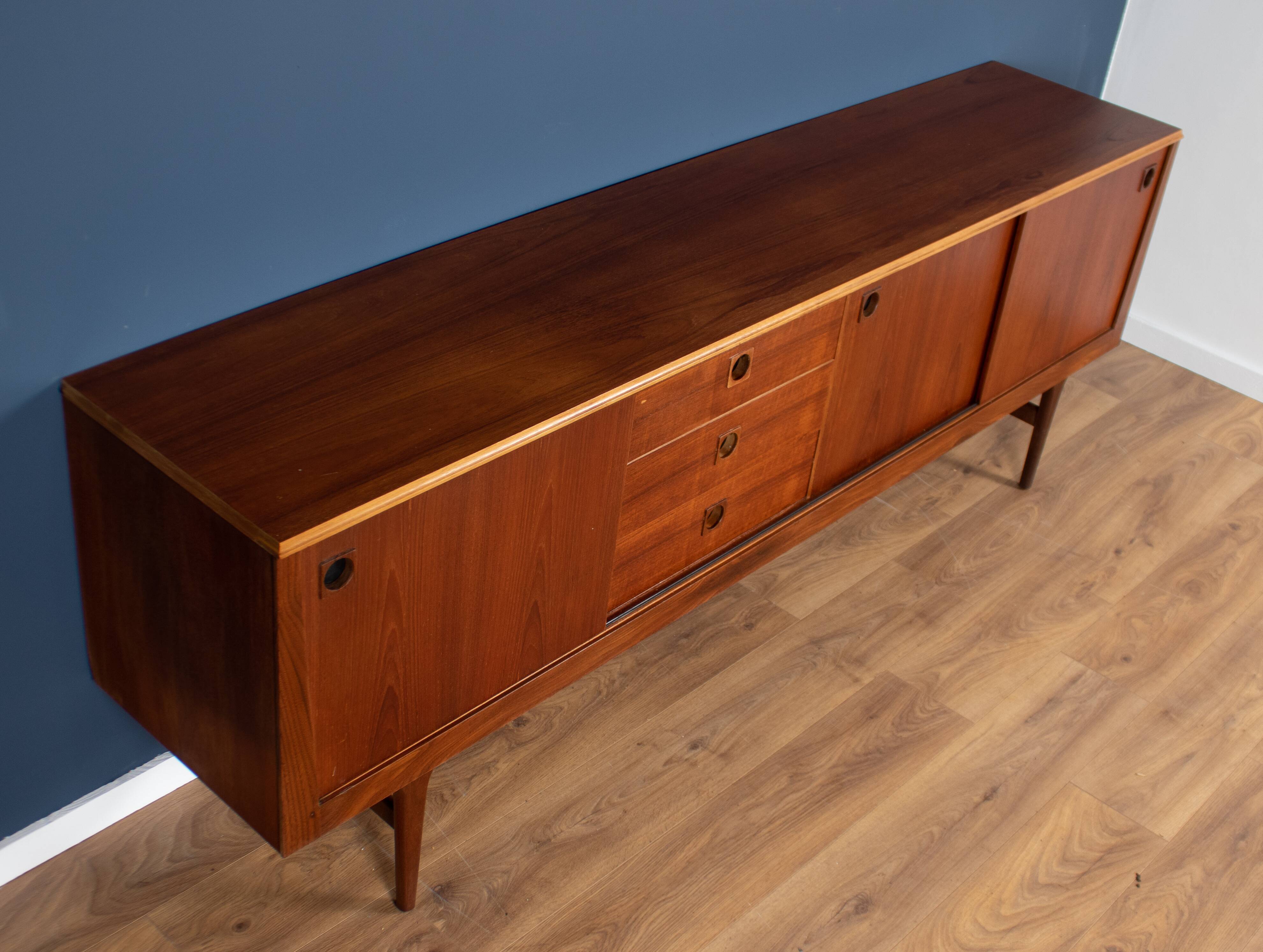 Teak 1960s long Elliots of Newbury mid century sideboard