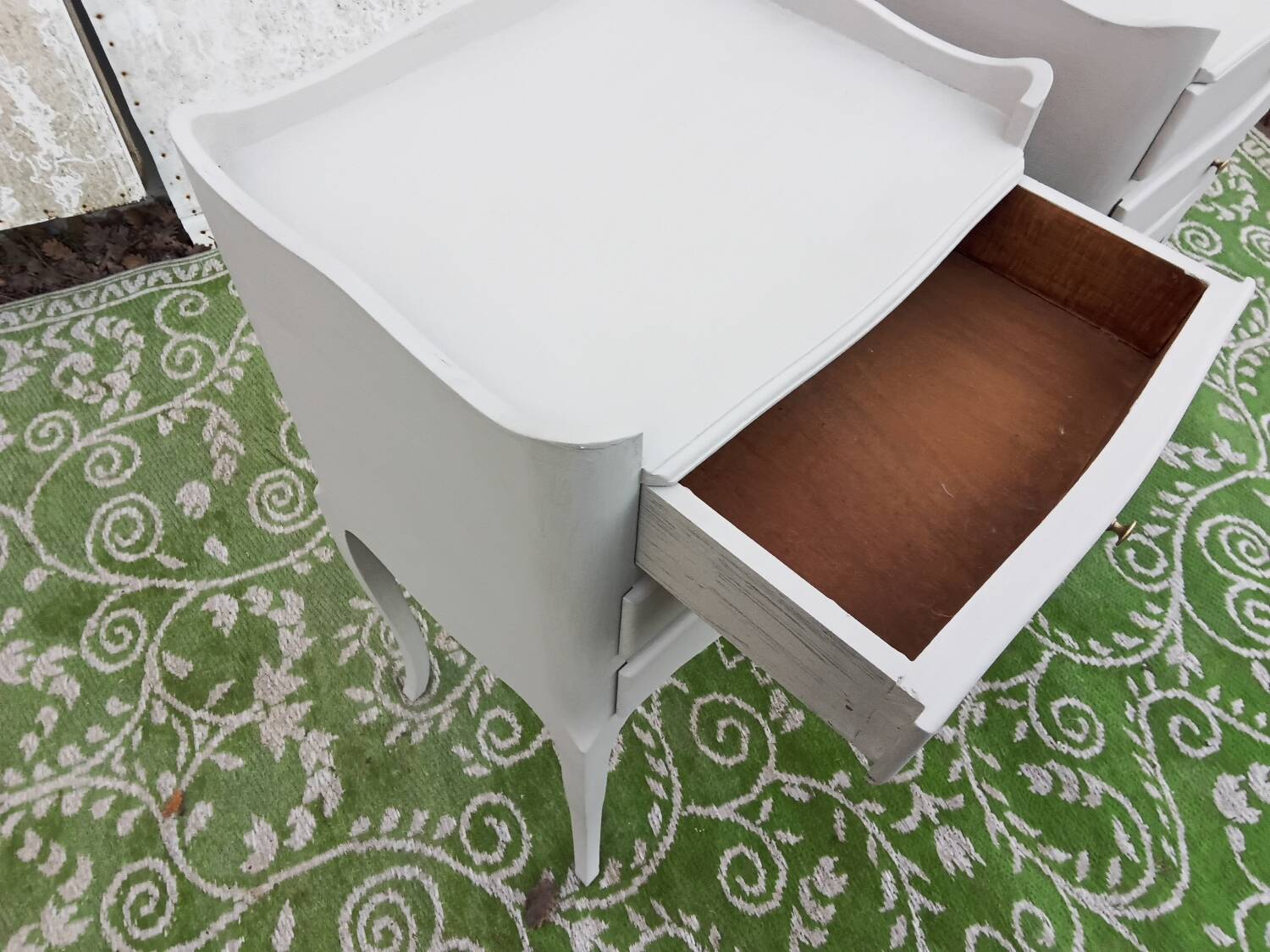 Pair of gray bedside tables