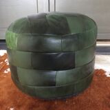 Sede leather patchwork pouf