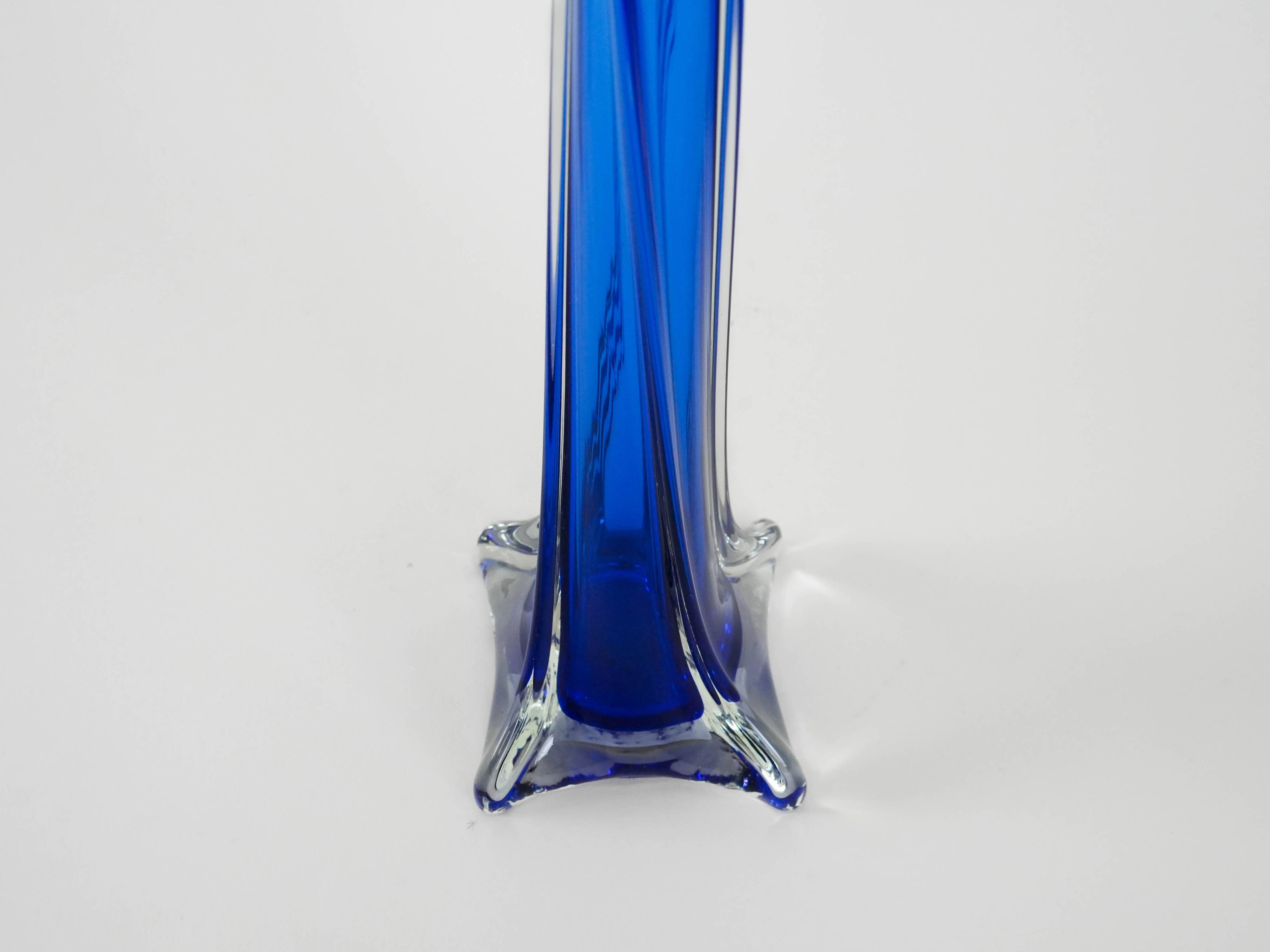 Cobalt vase, Danish design, 1970s, manufactured in Denmark