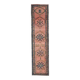 Vintage Turkish Oushak handmade wool cotton pink runner rug 81x368
