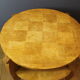 Art Deco Period Pedestal Table in Birch From Norway to Two Trays Around 1930