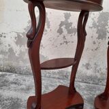 Pair of Empire-style bedside tables with Swan collar