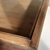 Old sloping pine display case