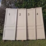 Set of 4 old solid wood interior doors