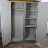 Vintage Gautier wardrobe refurbished in 60s style – sage green