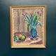 Original Swedish Oil on Canvas - 'Tulips' by Knut Lindström - Signed - Dated 1966 - Framed