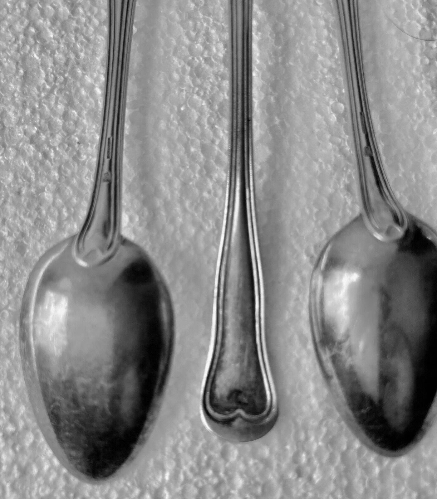 12 mocha spoons in silver metal christofle france