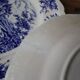 8 vintage Sarreguemines flat plates, Castle model