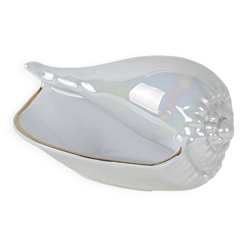 Coquillage en porcelaine, design italien, années 1970, production : Italie