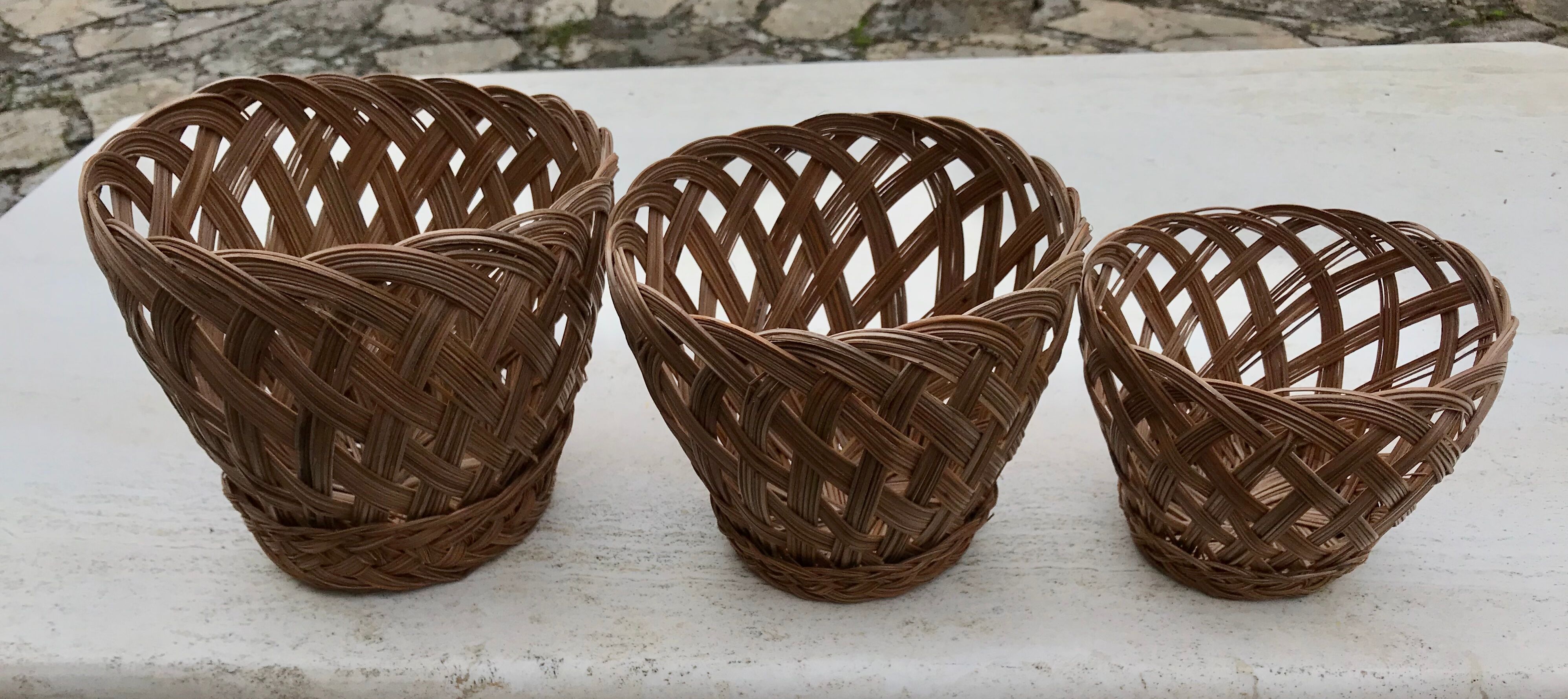 Vintage gigognes baskets