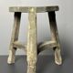 Antique distressed wabi sabi rustic patinated farmhouse workers stool 1900s