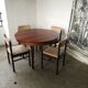 Round table, rosewood extendable, butterfly extension