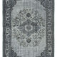 Hand-knotted rustic anatolian 1980s 160 cm x 258 cm grey carpet