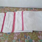 3 old mixed-breed tea towels