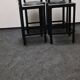 A set of four Italian leather bar stools by Matteo Grassi
