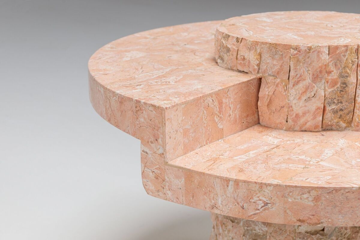 Magnussen Ponte Mactan stone small coffee table Belgium 1970