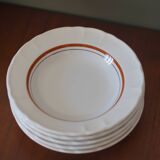 5 assiettes creuses céramique