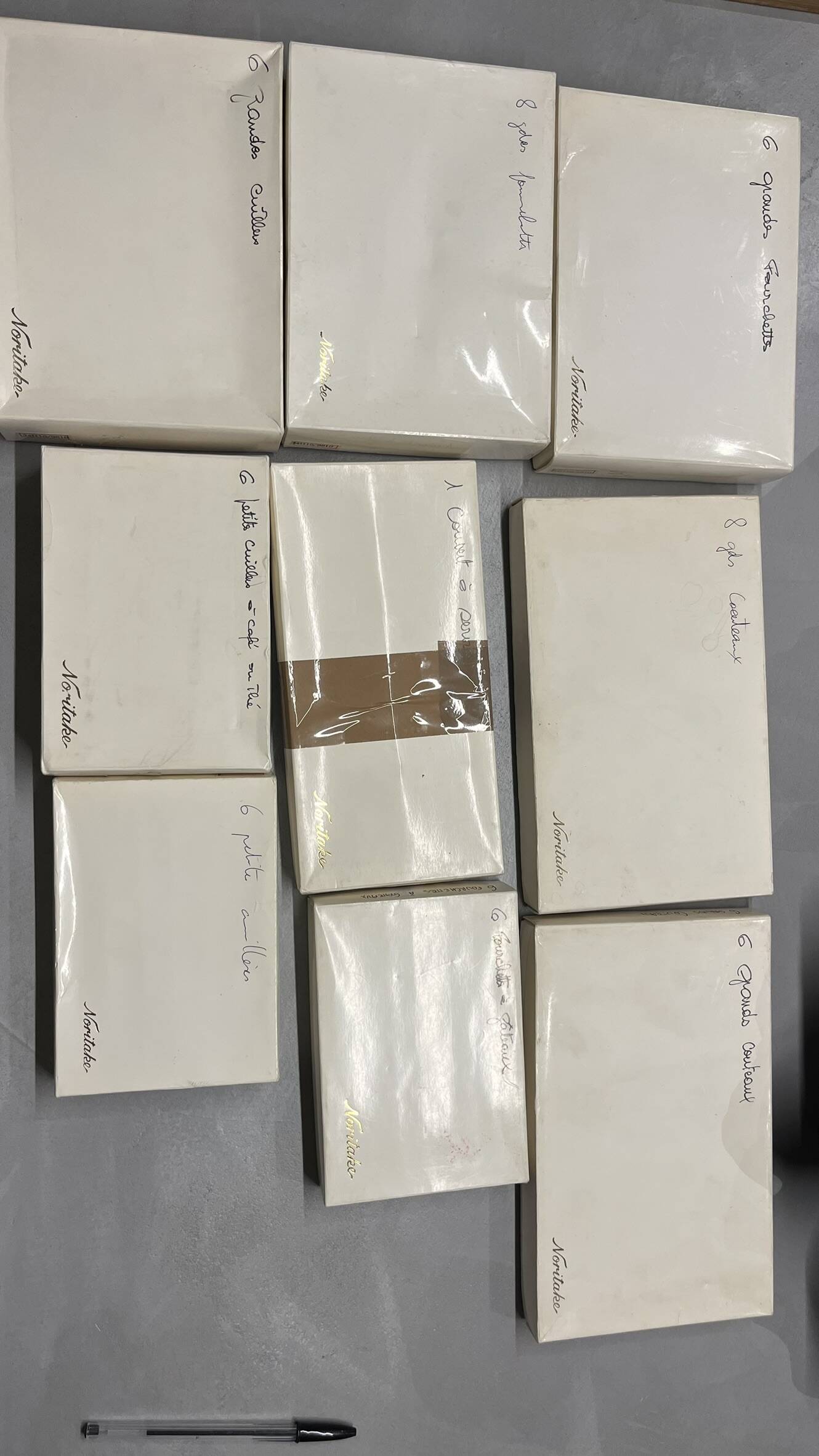 Noritake white porcelain cutlery