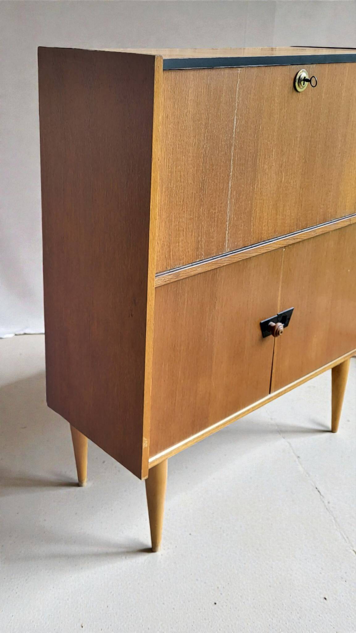 Secretary desk storage unit, 1950s-60s