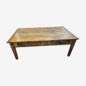 Ancienne table basse rectangulaire 131sur 80cms